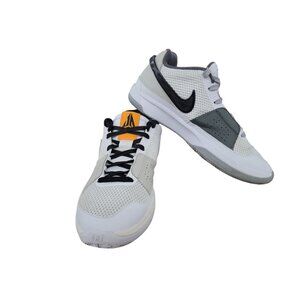 Nike Zoom Freak 4 Basketball Shoes Size 8 White & Gray Mesh Mens